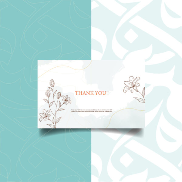 كرت شكر ، thank you card